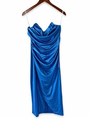 New Lulu’s Blue Cocktail/ Party Strapless Dress size M